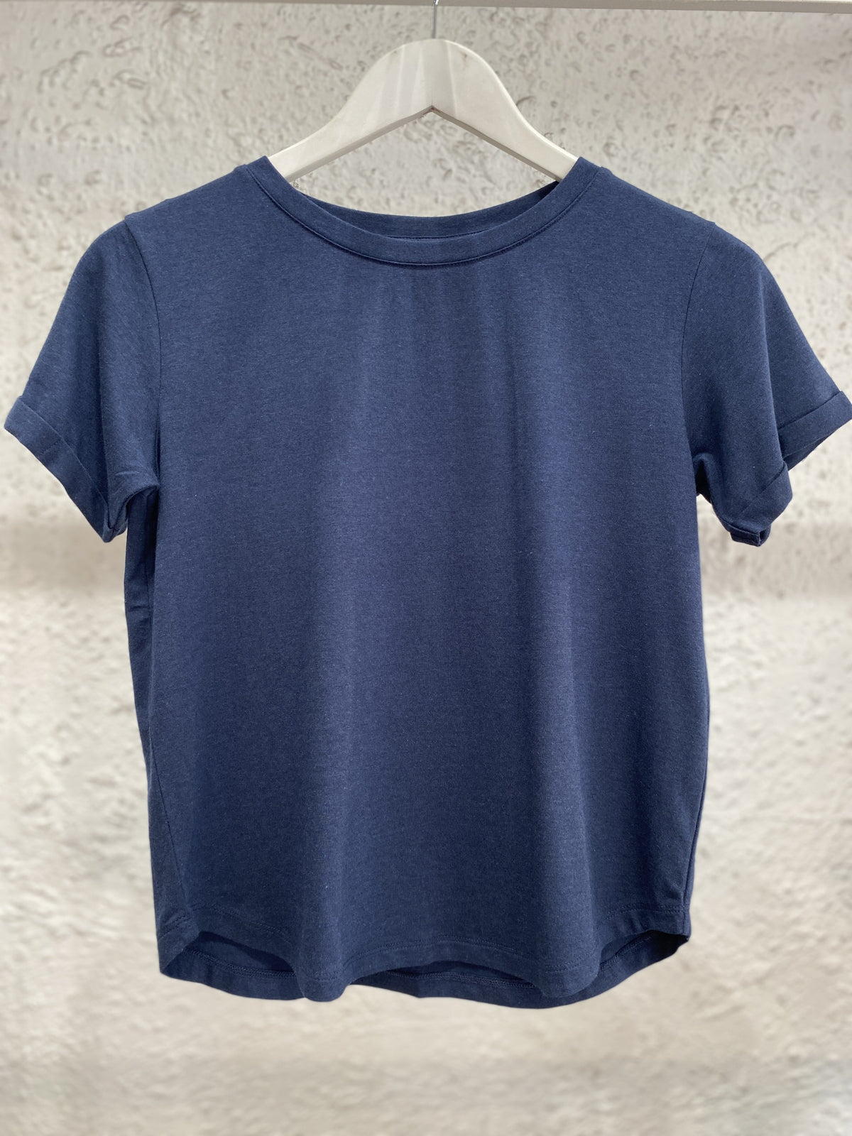 Shorter Bamboo Tee  - Steel Blue