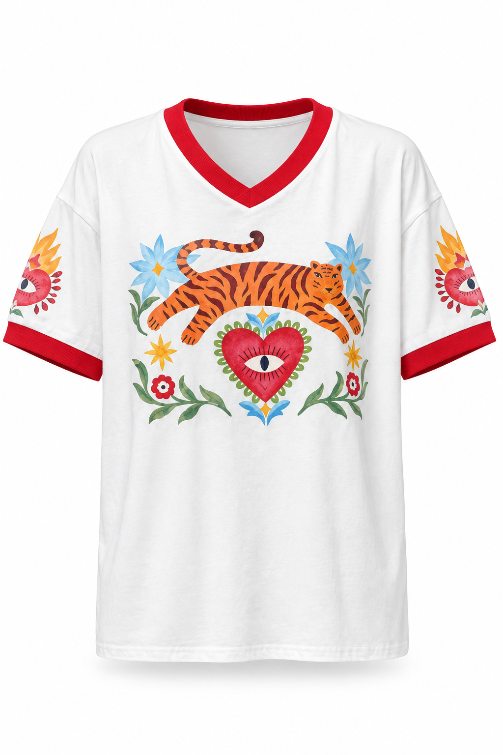 Tiger’s Eye tee front ghost-mannequin image on white