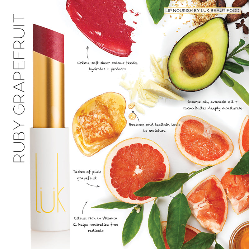 Ruby Grapefruit Lip Nourish - 100% Natural-Body-Lip Nourish-fox-and-scout.myshopify.com