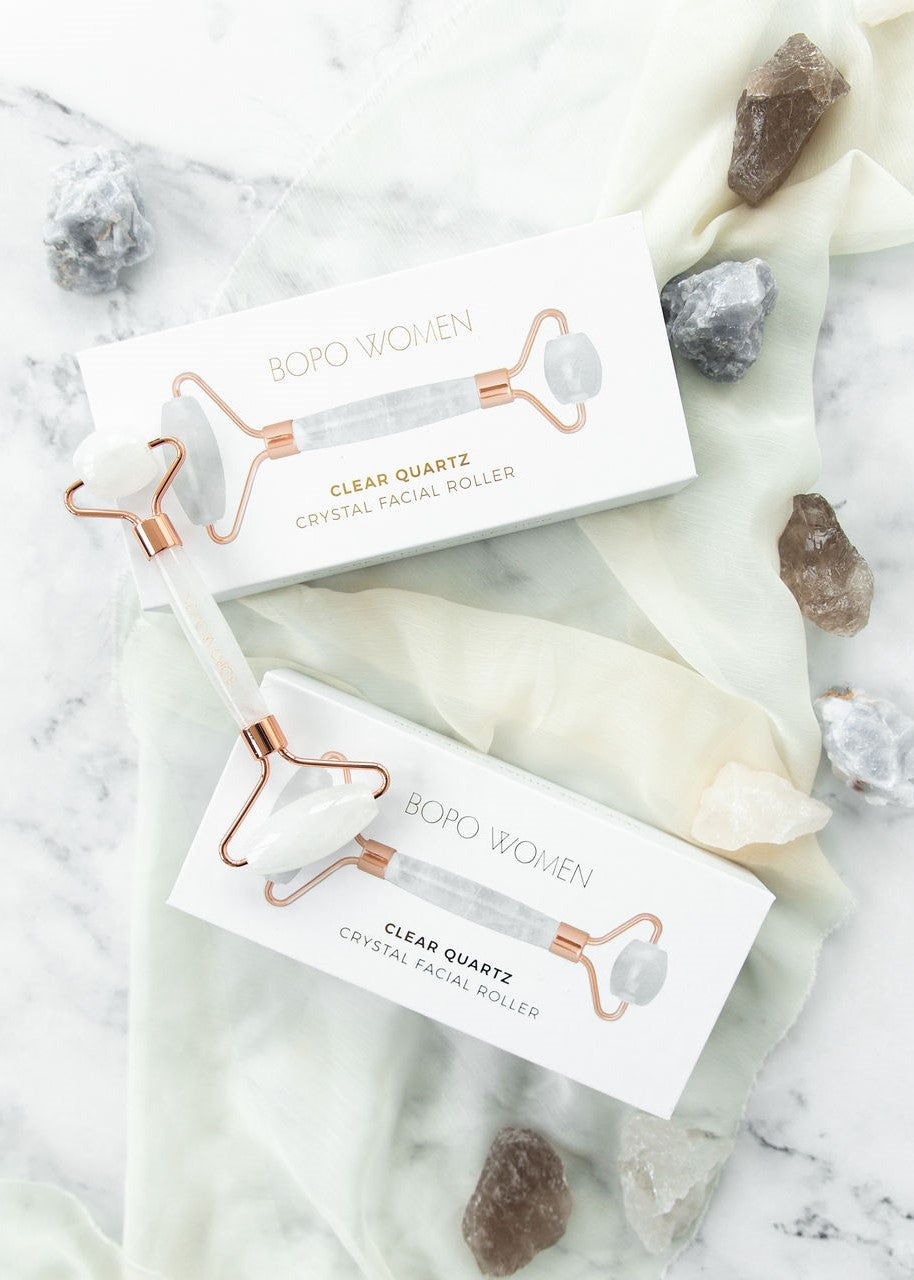 Clear Quartz Face Roller-Body-BoPo Women-fox-and-scout.myshopify.com