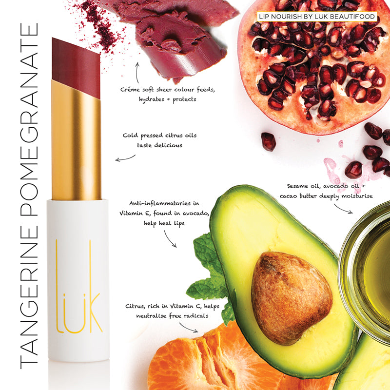 Tangerine Pomegranate Lip Nourish - 100% Natural-Body-Lip Nourish-fox-and-scout.myshopify.com