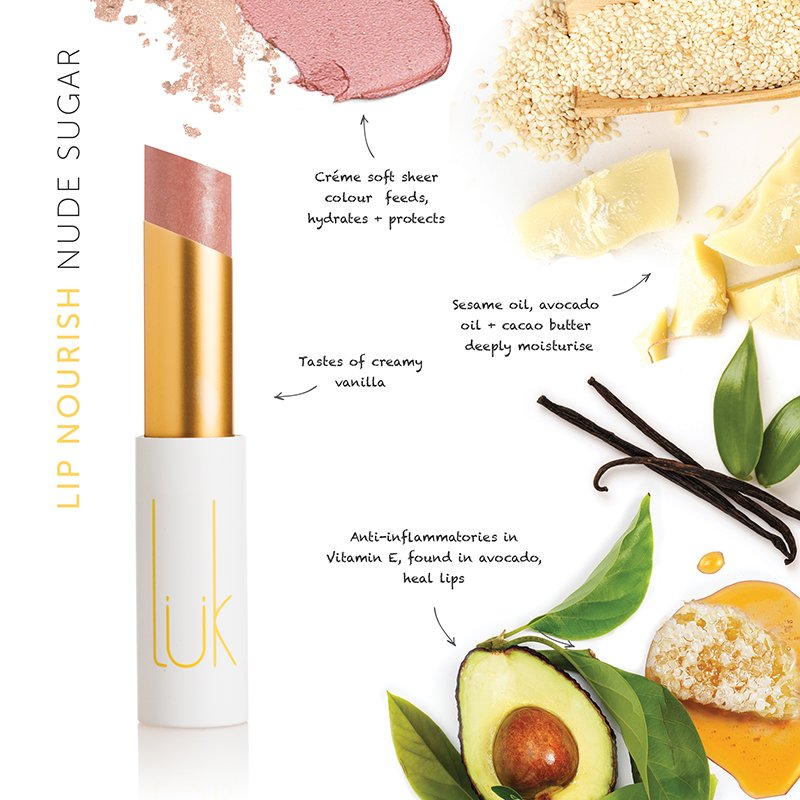 Nude Sugar Lip Nourish - 100% Natural