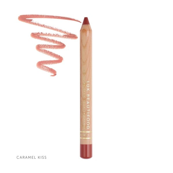 LUK Beautifood lip nourish crayon lip stain colour moisturiser bamboo crayon 100% natural skin care Caramel Kiss- Lipstick Crayons - 100% Natural