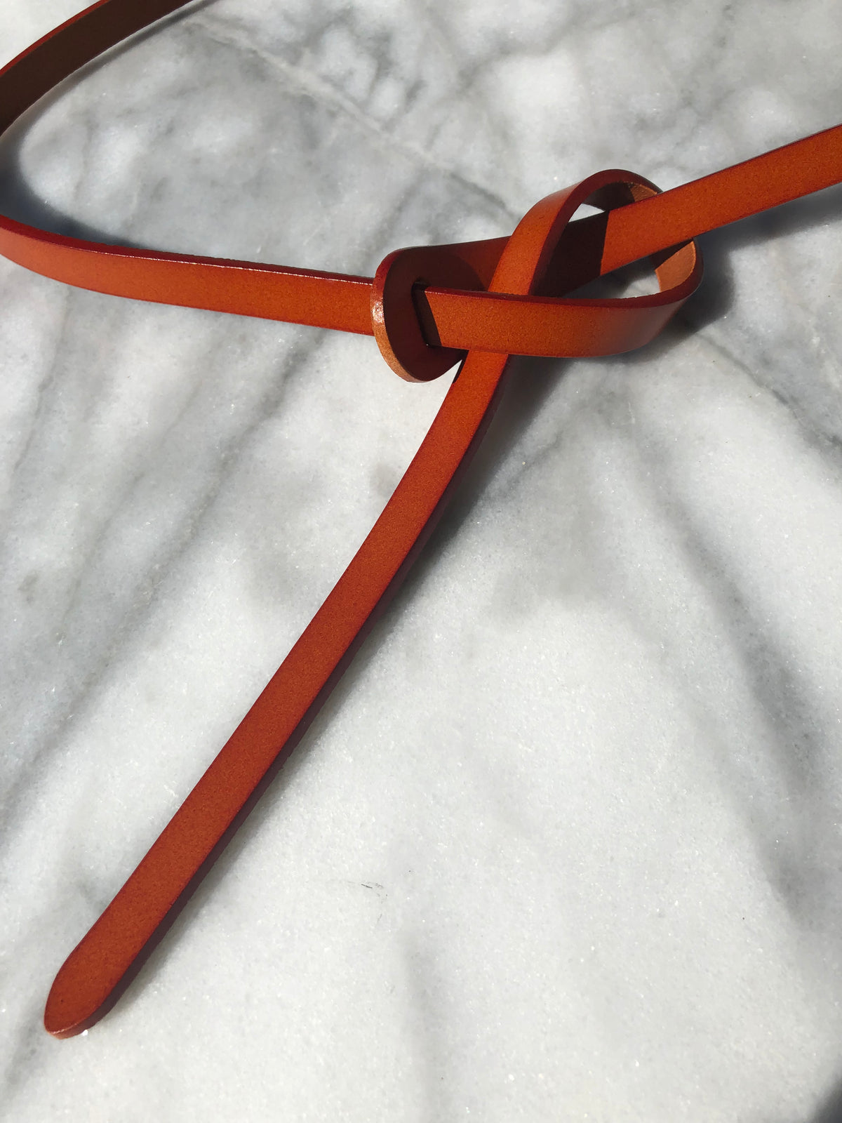 Thin Loop Belt - Tan